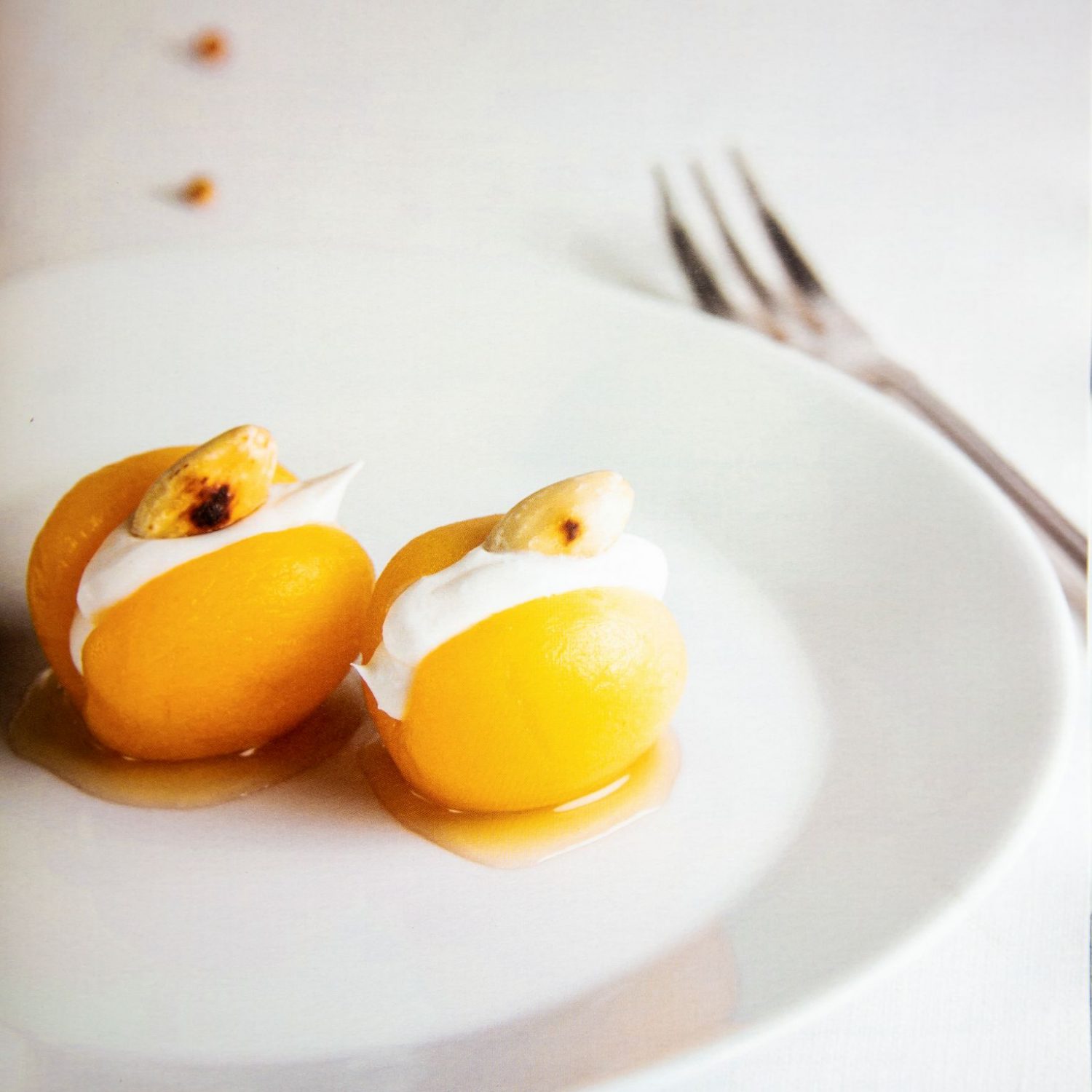 Dried Apricots Stuffed with Clotted Cream